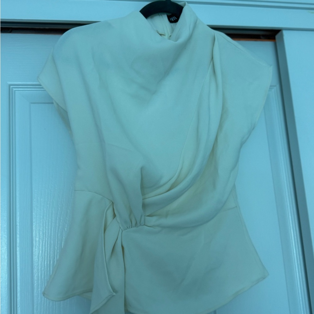 Zara Elegant Cream Women's Top